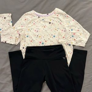 Girls outfit bundle- justice leggings